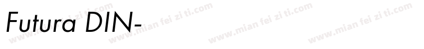 Futura DIN字体转换